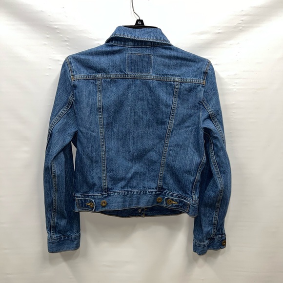 Levi’s Jacket Womens Medium Blue Denim Southwestern Accents Pockets - Picture 2 of 16